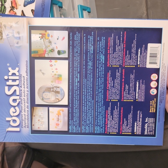 IdeaStix butterfly stickers NIP x3 - Picture 3 of 3